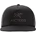 Arc'teryx Logo Flat Brim Trucker Hat | Flat-Brim Performance Trucker | Black, One Size