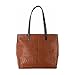 Hidesign Sonoma Vegetable Tanned Large Leather Tote Handbag/Shoulder Bag for Women with Rich Red Cotton Lining- Brown