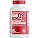 Bronson Antarctic Krill Oil 1000 mg with Omega-3s EPA, DHA, Astaxanthin and Phospholipids 120 Softgels