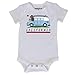 JP DOoDLES California Surfer State Flag Bear Baby Bodysuit, Cute Creeper, Infant Romper, Newborn Snap-tee(Surfer Bear, 6 Months)