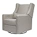 Babyletto Kiwi Electronic Power Recliner and Swivel Glider with USB Port in Performance Grey Eco-Weave, Water Repellent & Stain Resistant, Greenguard Gold and CertiPUR-US Certified