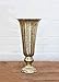 Afloral Distressed Gold Metal Fluted Vase