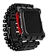 Element Case Black Ops Watch Band for Apple Watch Series 7/8 (45mm) - Heavy Duty, Boldly Unique, Metal Watch Band w/Adjustable Sizing Links - Black (EMT-522-258AZ-01)