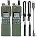 Baofeng Radio AR-152 Ham Radio Handheld 10W Long Range Rechargeable Military Grade Upgrade UV-5R Two Way Radio with Tactical Antenna and Programming Cable walkie talkies Full Set(2 Pack)