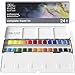 Winsor & Newton Professional Watercolor Paint Set, Lightweight Metal Box, 24 Half Pan