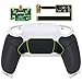 eXtremeRate Black Rubberized Grip Programable RISE 2.0 Remap Kit for PS5 Controller BDM 010 BDM 020, Upgrade Board & White Redesigned Back Shell & Black Back Buttons for PS5 Controller - NO Controller