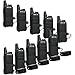 Retevis RT22 Walkie Talkies Rechargeable,Long Range Two Way Radio,2 Way Radio for Adults, Handsfree VOX Mini, for Business Office School Church Restaurant Retail(Black,10 Pack)