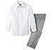 Spring Notion Boys' Dress Pants and Shirt 2T Light Grey/White
