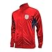 Icon Sports Officially Licensed U.S. Soccer Full Zip Up Active Adult Training Soccer Track Jacket | Fortress, Red, Small