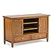 SIMPLIHOME Warm Shaker SOLID WOOD 47 Inch Wide Transitional TV Media Stand in Light Golden Brown For TVs up to 50 Inches, For The Living Room and Entertainment Center