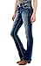 WallFlower Women's Luscious Curvy Bootcut Mid-Rise Insta Stretch Juniors Jeans (Standard and Plus), Jenna, 13