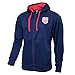 Icon Sports US Soccer USMNT Full Zip Hoodie | Sideline, Navy, Small