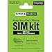 Simple Mobile Prepaid Sim Card Kit (Verizon Network), Regular & Micro Size Sim Card