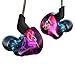 YINYOO Easy KZ ZST Colorful Hybrid Banlance Armature with Dynamic in-Ear Earphone 1BA+1DD HiFi Headset KZ in Ear Monitors Headphones Wired Earbuds IEM Earphones Gaming Earbuds (Colorful Without mic)