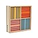 KAPLA 100 Octocolor Case - Wooden Construction Set 100 Colored Building Planks
