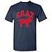 UGP Campus Apparel Goat Greatest of All Time New England Football T Shirt - Large - Navy