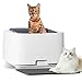 Cat Litter Box Self Cleaning: Self Clean Kitty Litter Boxes for Pet Lover, Large Auto Litter Scooping Free Robotic for Multiple Cats Odor Removal Electric Smart Pet Litter Box, Dark Gray