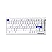 Akko Mechanical Gaming Keyboard MOD 007B PC, 75% Layout Gasket Mounted White Wireless Keyboard Cherry Profile V3 Pro Piano Switch