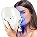 NEWKEY Blue Light Therapy for Acne,7 Colors LED Face Mask Light Therapy, Blue Red Light Therapy Mask for Wrinkle Acne - Photon Skin Care Beauty Mask