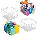 ClearSpace Plastic Storage Bins – XL 4 Pack Perfect Kitchen Organization or Pantry Storage – Fridge Organizer, Pantry Organization and Storage Bins, Cabinet Organizers