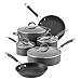 Circulon 83903 Radiance Hard Anodized Nonstick Cookware Pots and Pans Set, 10 Piece, Gray