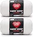 Red Heart Super Saver Jumbo White Yarn - 2 Pack of 396g/14oz - Acrylic - 4 Medium (Worsted) - 744 Yards - Knitting/Crochet