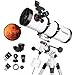 Telescope 150EQ Astronomical Reflector Telescopes for Adults, Professional Manual Equatorial Telescope for Kids & Beginners.Comes with 2X Barlow Lens Phone Adapter,Stainless Tripod and Moon Filter