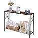 Tajsoon Console Table, 2-Tier Industrial Entryway Table, 41.8”LNarrow Sofa Table with Shelves, Entrance Table for Entryway, Hallway, Living Room, Foyer, Corridor, Office, Rustic Brown and Black