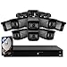 Lorex Fusion 4K Security Camera System w/ 3TB NVR - 16 Channel PoE Wired Home Security System w/ 8 Metal Bullet Cameras - Smart Devices, Color Night Vision, Long-Range IR, Weatherproof Surveillance