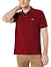 Lacoste Mens Short Sleeve Classic Chine L.12.12 Polo Shirt, Bordeaux Red, Medium