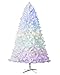 Treetopia White Artificial Christmas Tree | Winter White - 7 Ft | Pre-lit with 350 LED Color Blast Lighting Technology | Includes Tree Stand, On/Off Foot Pedal, Extra Bulbs & Fuseses