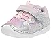 Stride Rite baby girls Soft Motion Kylo Sneaker, Silver/Multi, 5 Toddler US