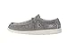 Hey Dude Men's Wally Linen Iron Size 8 | Men’s Shoes | Men’s Lace Up Loafers | Comfortable & Light-Weight