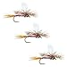 Dry Flies by Colorado Fly Supply - Para Wulf Patriot - Premium Dry Fly Patterns - Trout Flies and Lures for Fishermen - Fly Fishing Flies for Fly Box - Hook Size 14-3 Pack of Flies