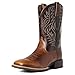 Ariat Mens Sport Wide Square Toe Western Boot Peanut Butter/Chaga Brown 10.5