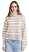 Z SUPPLY Women's Josephine Stripe Sweater, Heather Taupe, M