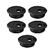 MAHDPRO Desk Grommet 2 Inch (50 mm) Pack of 5-Black ABS Plastic Cable Hole Cover to Arrange Wires & Cords Through Computer Table/Countertops