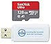 SanDisk Ultra 128GB Micro SDXC Memory Card for Apeman Dash Camera Series Works with C450, C420, C860 (SDSQUAR-0128G-GN6MN) Bundle with (1) Everything But Stromboli Micro SD Card Reader