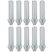 Sunlite PLD18/E/SP35K/10PK 3500K Neutral White Fluorescent 18W PLD Double U-Shaped Twin Tube CFL Bulbs with 4-Pin G24q-2 Base (10 Pack)