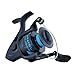PENN Wrath Spinning Inshore Fishing Reel, Oil Felt Front Drag, Max of 15lb | 6.8kg, Made with a Lightweight, Corrosion-Resistant Graphite Body,Black/Blue