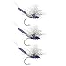 Fly Fishing Flies by Colorado Fly Supply - Purple Parachute Wulff Extended Body - Attractor Dry Flies - Trout Flies and Lures - 3 Fly Pack - The Best Dry Flies