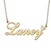 HUAN XUN Dainty Customized Name Pendant Laney Personalized Name Necklace Jewelry Best Friends Birthday Gifts