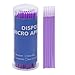 Touch Up Paint Brushes for Automotive Paint Chip Repair Disposable Micro Applicators (S:1.5mm, Purple)-100 Pieces