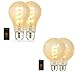 Homevenus HVS Smart Light Bulbs A67&G95 2packs Tunable White Warm Dimmable Spiral Filament Vintage Led Edison Bulb That Work with Alexa Google Assistant Connect by WiFi Bluetooth E26 6W