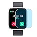 Puccy 3 Pack Anti Blue Light Screen Protector Film, compatible with Sebay T99 1.55' Smartwatch Smart watch TPU Guard （ Not Tempered Glass Protectors ）