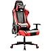GTRACING Gaming Chair Racing Office Computer Ergonomic Video Game Chair Backrest and Seat Height Adjustable Swivel Recliner with Headrest and Lumbar Pillow Esports Chair (Red)