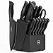 Knife Sets for Kitchen with Block, HUNTER.DUAL 15 Pcs...