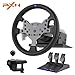 PXN V99 Driving Force Steering Wheel, 3.2Nm Dual-Motor Force Feedback Base, 11.8-inch TPR Rubber Wheel Cover Sim Racing Wheel With Shifter and Pedal, Desk Clamp, for PC, PS4, Xbox One, Xbox Serive X|S