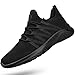 Feethit Mens Slip On Running Shoes Breathable Lightweight Comfortable Fashion Non Slip Sneakers for Men New Black05 Size 9.5