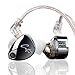 KZ Castor in Ear Monitor Headphones, HiFi Improved Bass in-Ear Earphone Sound Tuning Noise Isolating IEM, Dual-Dynamic Driver Wired Earbuds, 2PIN-C Detachable Cable